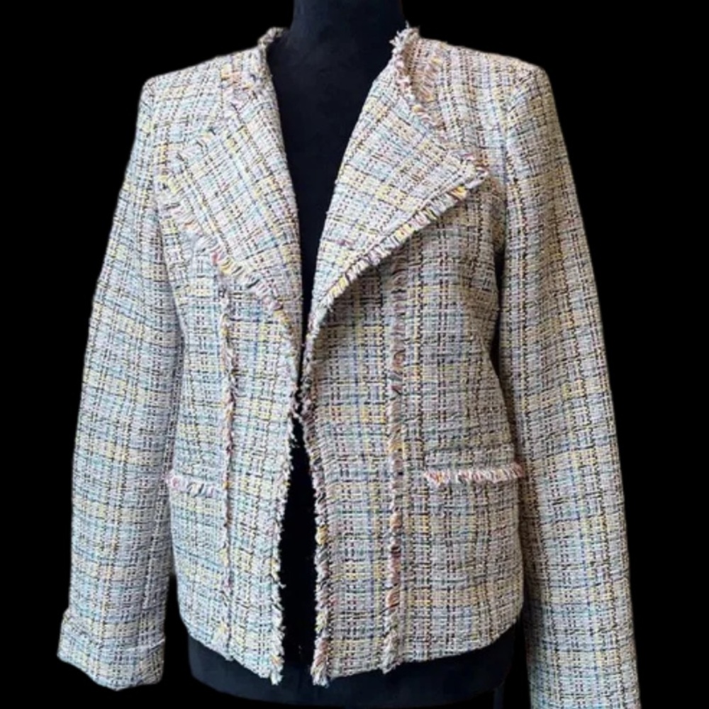 Ann Taylor LOFT Multicolor Tweed Jacket